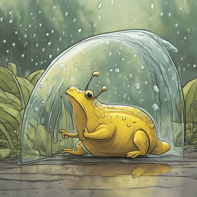 Mucus raincoat.